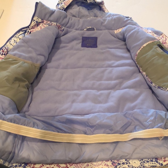 Girls’ L.L. Bean Purple Thinsulate Winter Coat and Snow Bib - Size 10-12 Medium - Picture 8 of 16